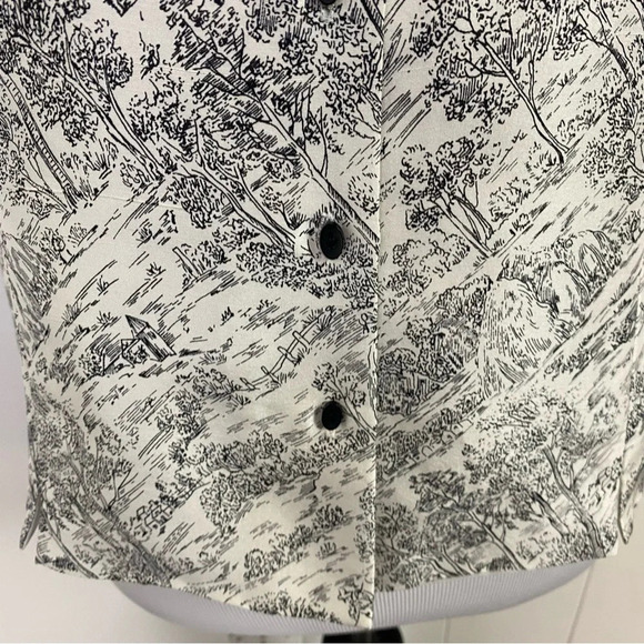 Vintage Black and White Button Down Shirt - Picture 7 of 15